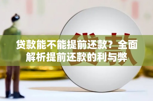 金宁贷款能不能提前还款？全面解析提前还款的利与弊