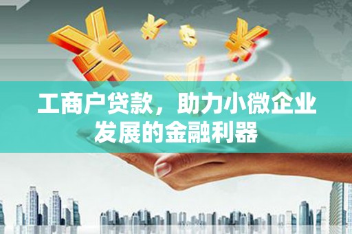 金宁工商户贷款，助力小微企业发展的金融利器