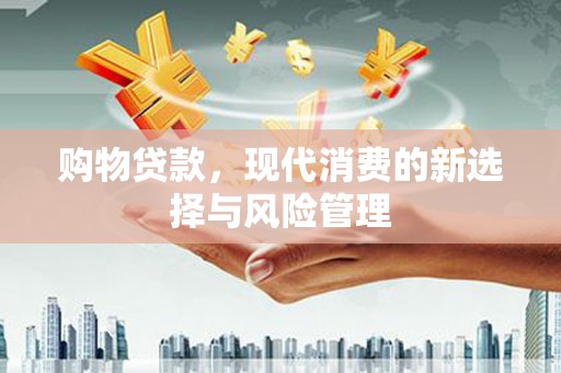 金宁购物贷款，现代消费的新选择与风险管理