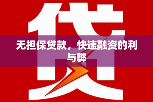 金宁无担保贷款，快速融资的利与弊