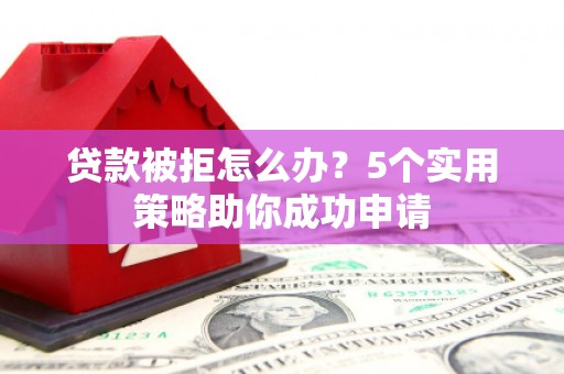金宁贷款被拒怎么办？5个实用策略助你成功申请