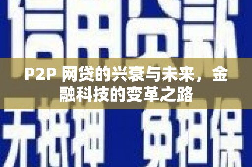 金宁P2P 网贷的兴衰与未来，金融科技的变革之路