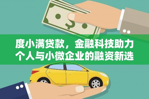 金宁度小满贷款，金融科技助力个人与小微企业的融资新选择