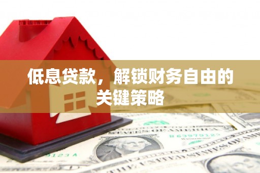金宁低息贷款，解锁财务自由的关键策略