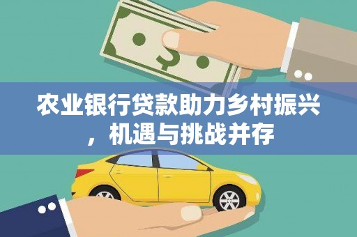 金宁农业银行贷款助力乡村振兴，机遇与挑战并存