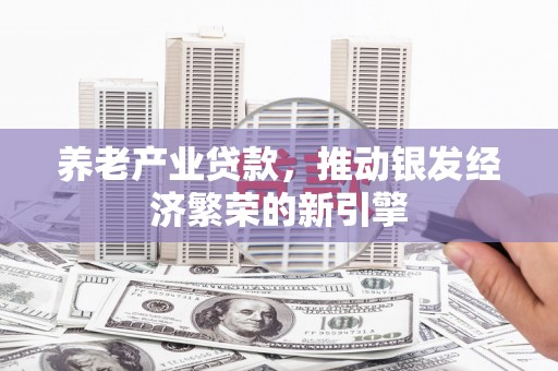 金宁养老产业贷款，推动银发经济繁荣的新引擎