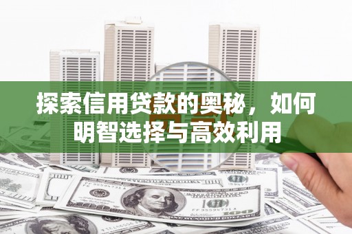 金宁探索信用贷款的奥秘，如何明智选择与高效利用