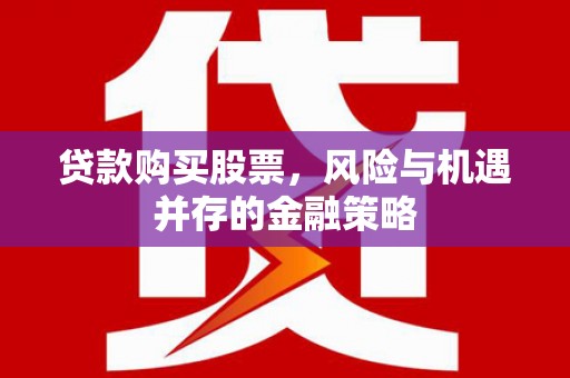 金宁贷款购买股票，风险与机遇并存的金融策略