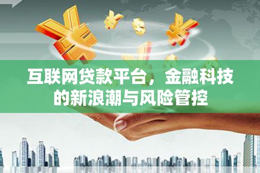 金宁互联网贷款平台，金融科技的新浪潮与风险管控