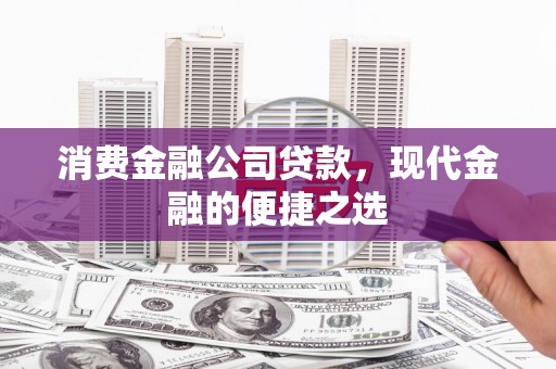 金宁消费金融公司贷款，现代金融的便捷之选
